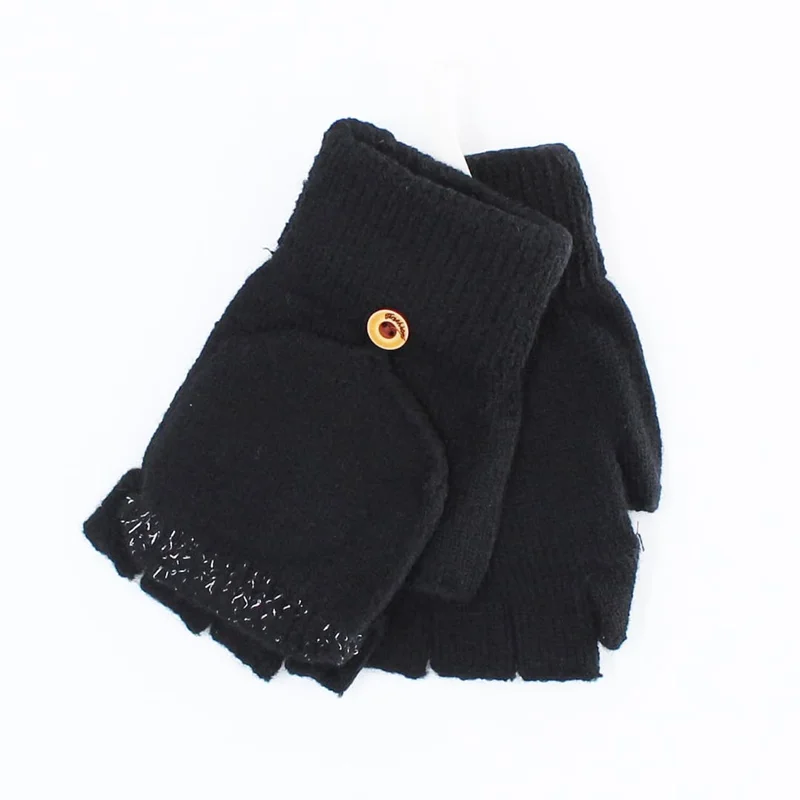 دستکش فانتزی دخترانه مشکی 3844