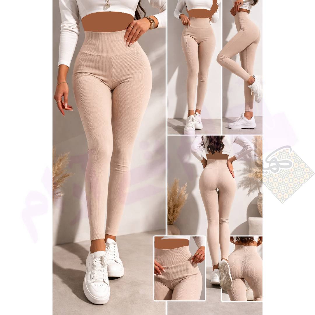 لگ زنانه فرم‌دهنده سیملس کبریتی – فری سایز رنگ کرم