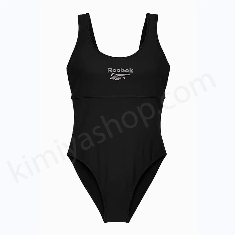 مایو زنانه مشکی ریبوک مدل پشتبسته جنس غواصی