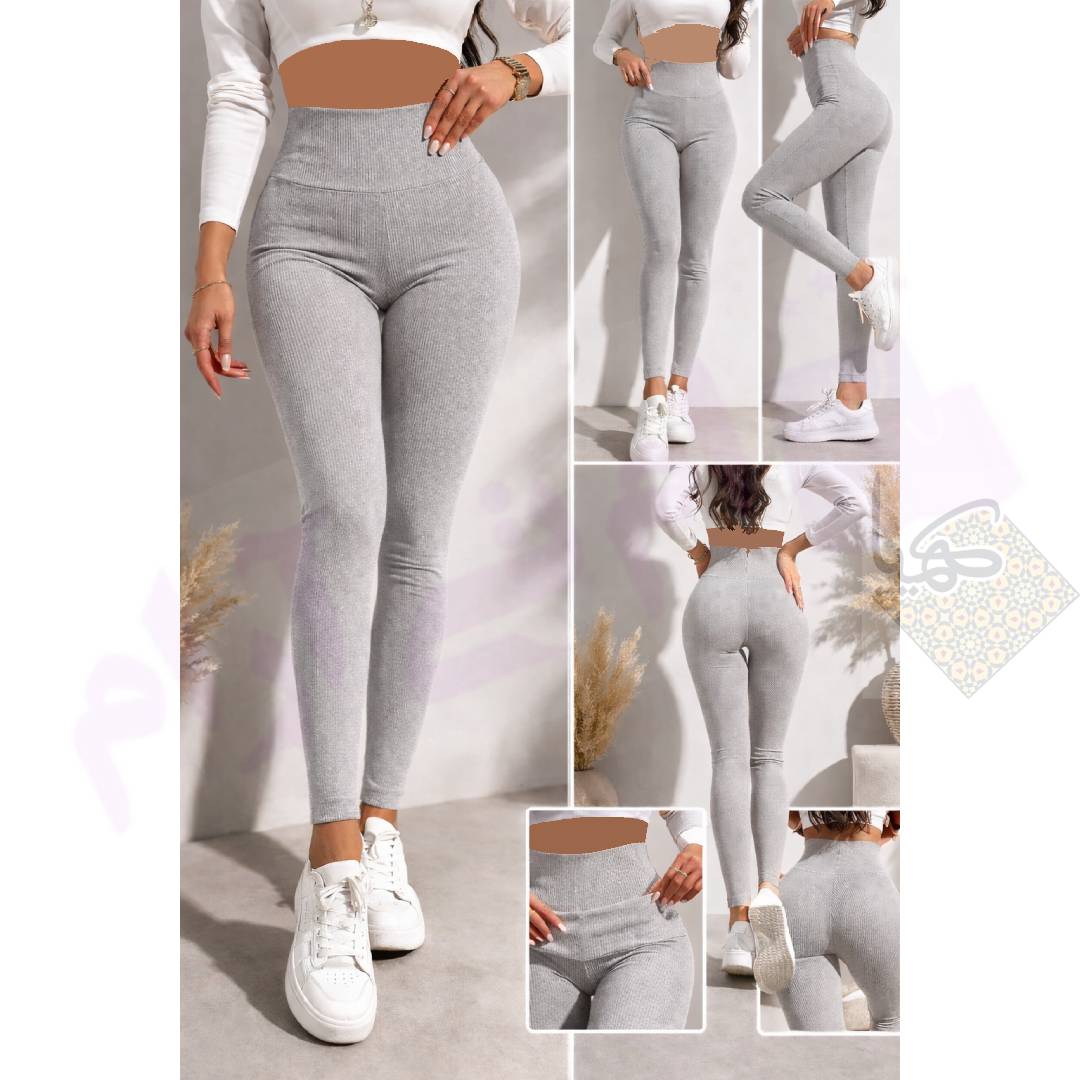 لگ زنانه فرم‌دهنده سیملس کبریتی طوسی – فری سایز