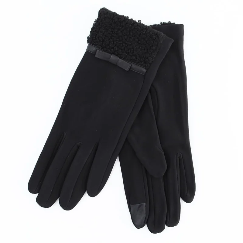 دستکش زنانه مخمل طرح 4812