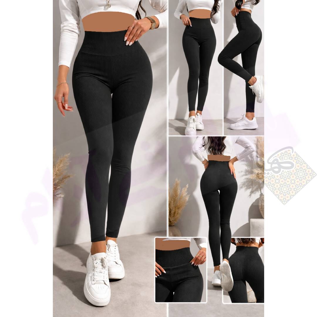 لگ زنانه فرم‌دهنده سیملس کبریتی رنگ مشکی – سایز نرمال