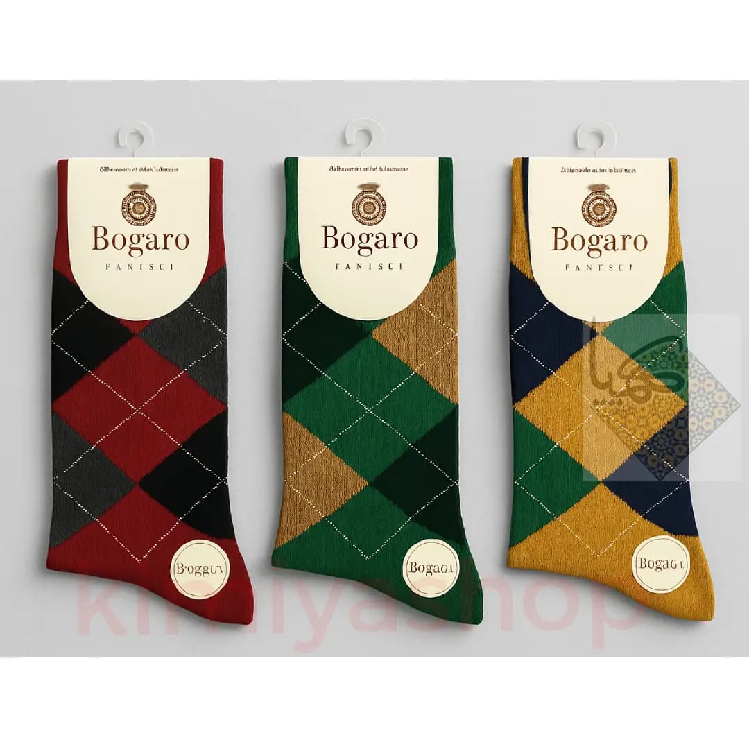 جوراب ساقدار مردانه بوگارو پک 3 عددی راحتی و کیفیت بالا