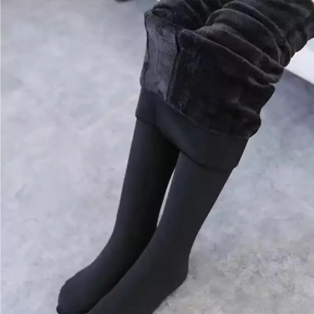 جوراب‌شلواری تمام نخ کرک‌دار (شنل) ریز بافت فری‌سایز مشکی