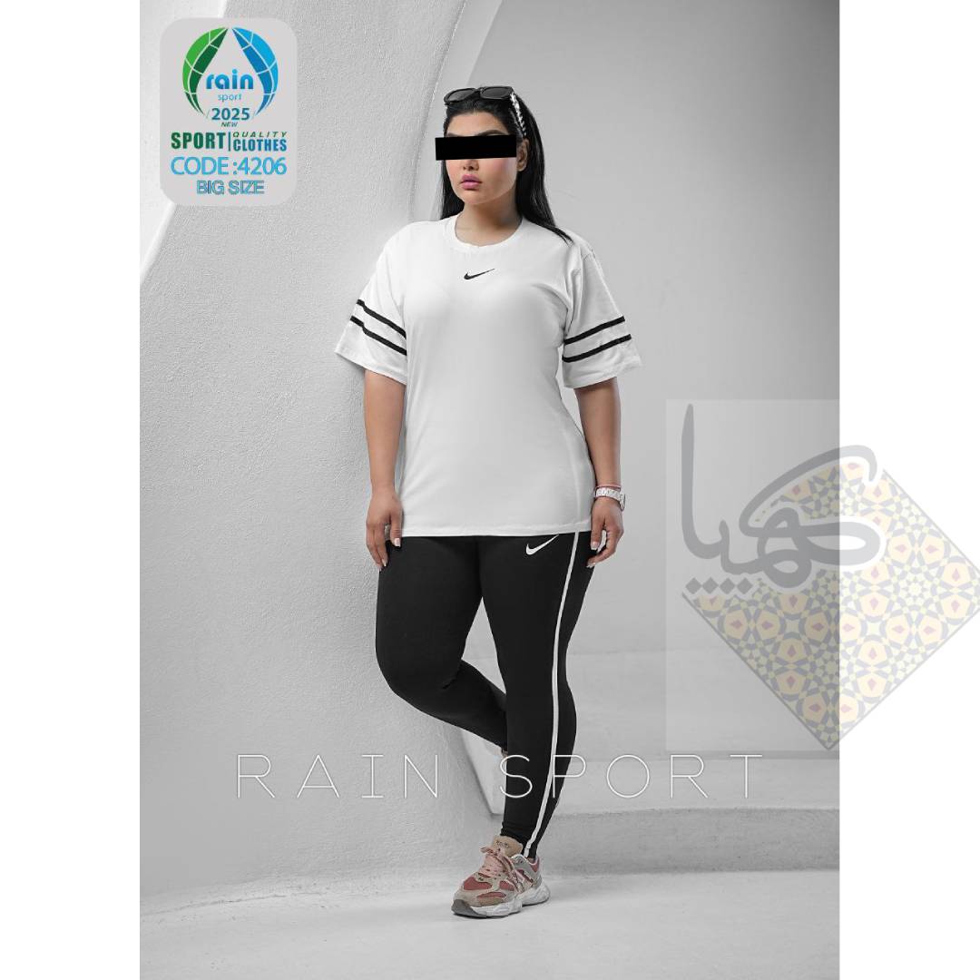 تیشرت شلوار سایز بزرگ زنانه پنبه تیپ لاکرا  راحتی و استایل همزمان