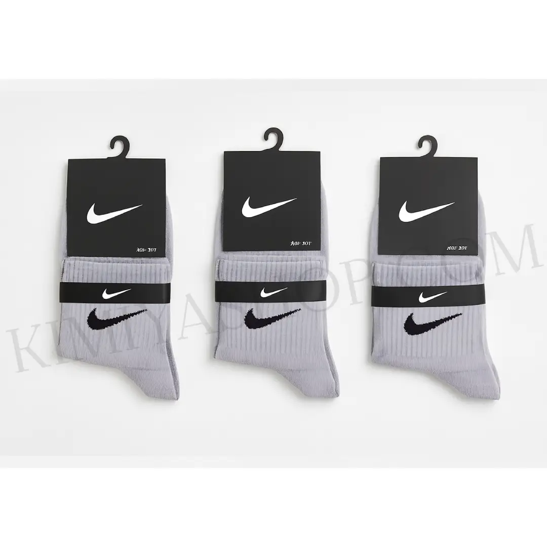 جوراب نیم‌ساق زنانه نایکی نخ پنبه پک 3 عددی | انتخابی شاد، راحت و باکیفیت